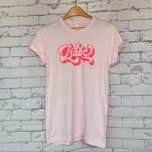 Pink “Babe” Bella Canvas Graphic Tee